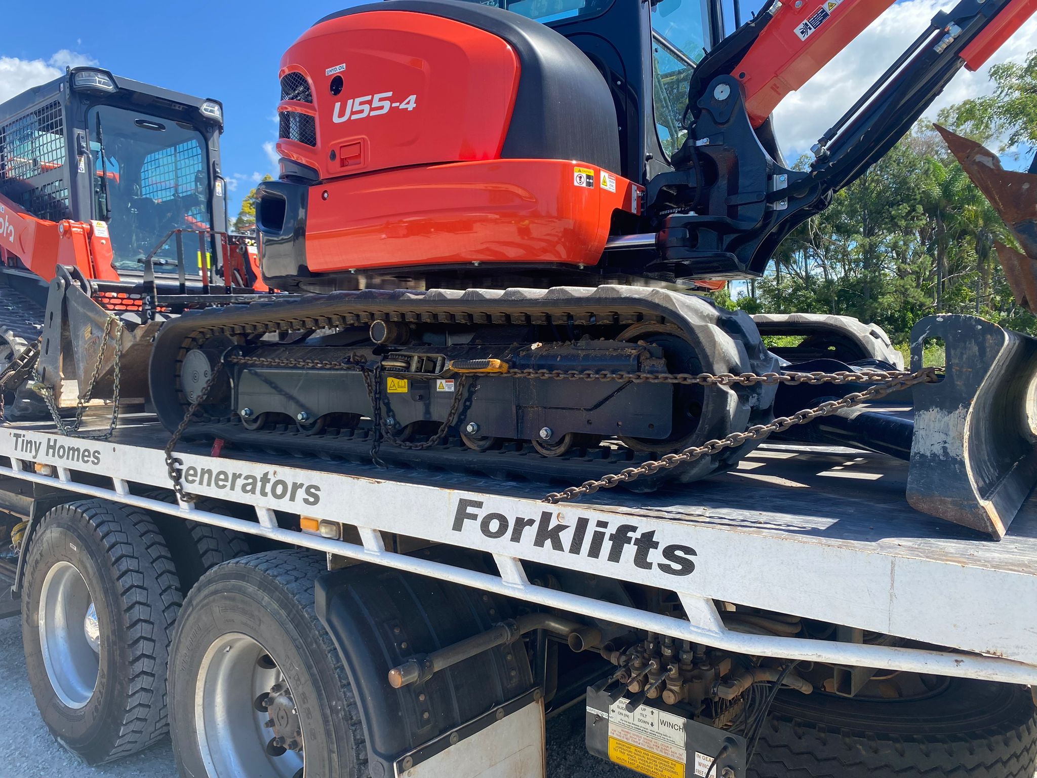 Excavator transport Brisbane — Kubota 5t Combo —